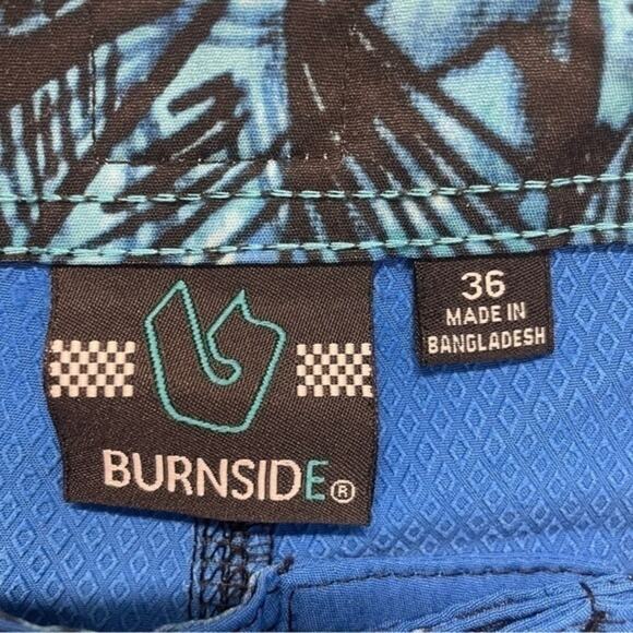 Burnside Board Shorts Royal Blue mens Size 36 - Picture 2 of 8